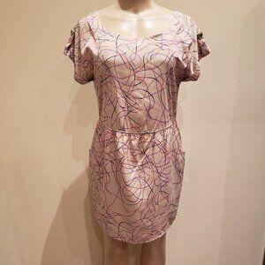LUSH Abstract Creme Mini Dress